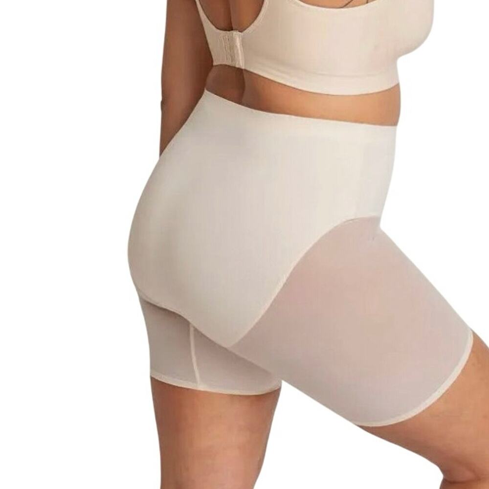 Shapermint 2X Empower Mesh Shaper Shorts Ivory - Picture 5 of 6